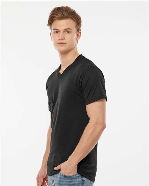 Tultex Men's Poly-Rich V-Neck T-Shirt 207