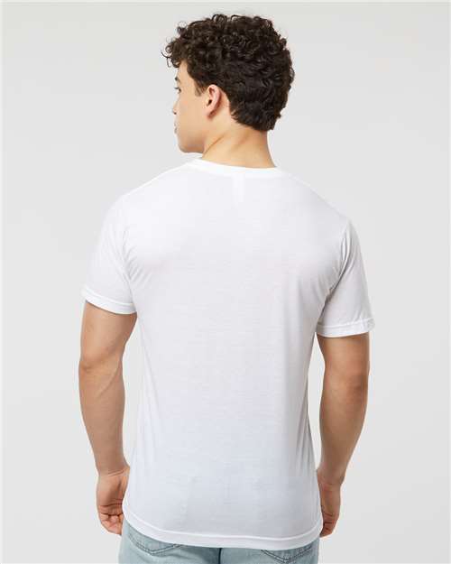 Tultex Men's Poly-Rich V-Neck T-Shirt 207