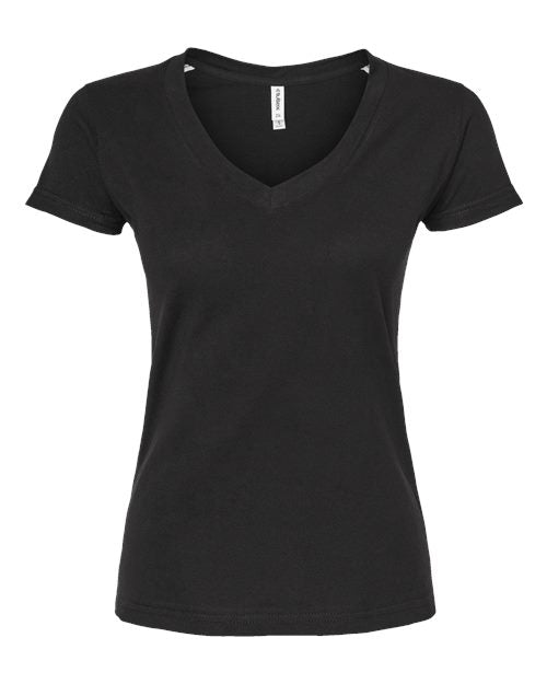 Tultex Women's Fine Jersey V-Neck T-Shirt 214