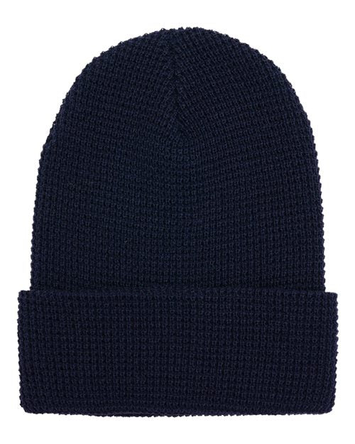 YP Classics Waffle Cuffed Knit Beanie 2501KC