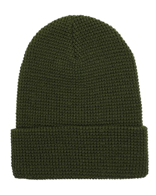 YP Classics Waffle Cuffed Knit Beanie 2501KC